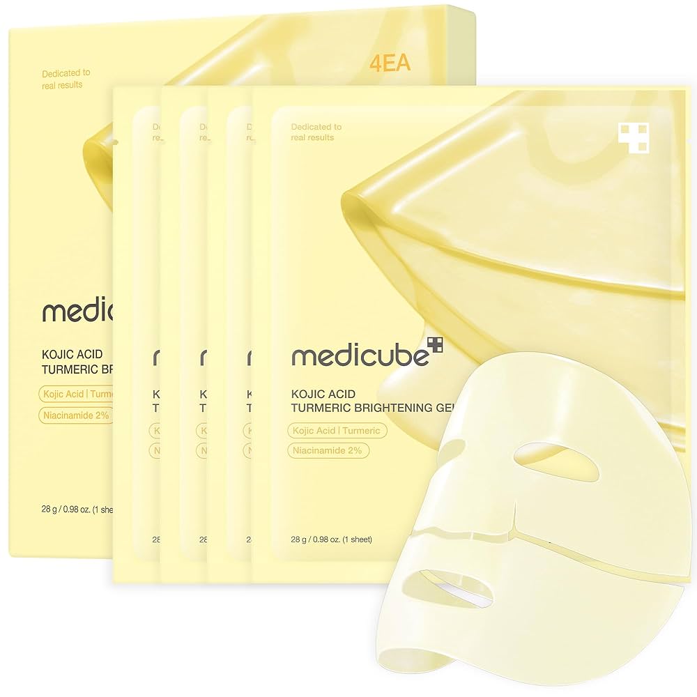 medicube Kojic Acid Turmeric Изсветляващ Гел Маска 4 броя